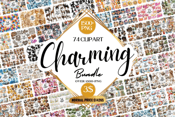 Charming Clipart Huge Bundle Bundle By Markicha Art