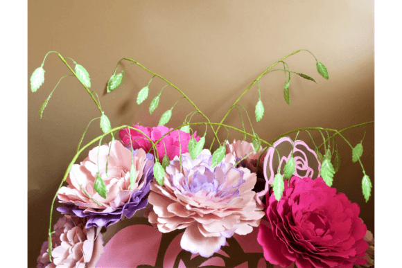 Chasmanthium Latifolium Flores de papel Manualidades SVG 3D Por 3D SVG Crafts