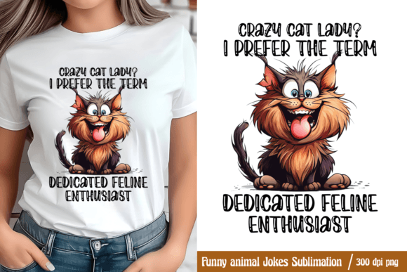 Crazy Cat Lady I Prefer the Term Dedica Illustration Artisanat Par CraftArt