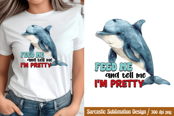 Feed Me and Tell Me I'm Pretty PNG Graphic Crafts By CraftArt