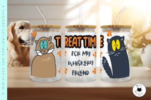 Funny Cat Glass Can Wraps | Cat PNG File Afbeelding Crafts Door Ivy’s Creativity House 3