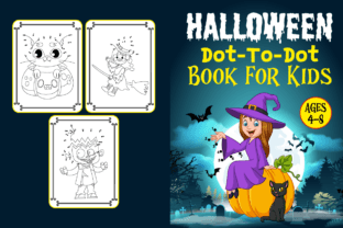 Halloween Dot to Dot Activity Book Cover Graphic Coloring Pages & Books Kids By Merch Creative 3