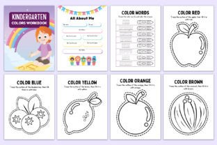 Kindergarten Colors Workbook Canva Kdp Graphic KDP Interiors By Mustafiz 2