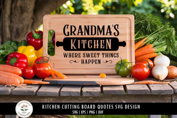 Kitchen Cutting Board Quotes SVG Design Illustration Artisanat Par Craftfiles-SVG