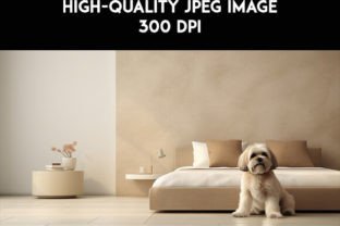 Lhasa Apso Dog Resting Lying Bed Picture Graphic AI Graphics By Prosanjit 3