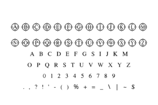 Monogram Dekorative Schriftarten Schriftart Von Nun Sukhwan 3