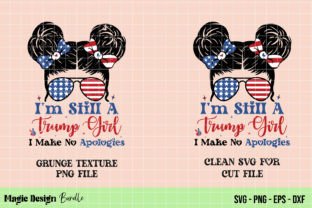 A Trump Girl Svg, America Patriotic PNG Graphic T-shirt Designs By Magic Design Bundle 4
