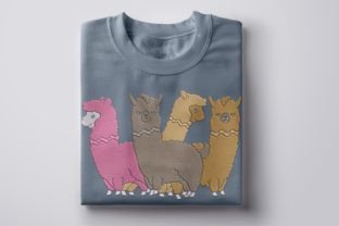 Alpaca Squad, Alpaca Embroidery Wild Animals Embroidery Design By Memo Design 1