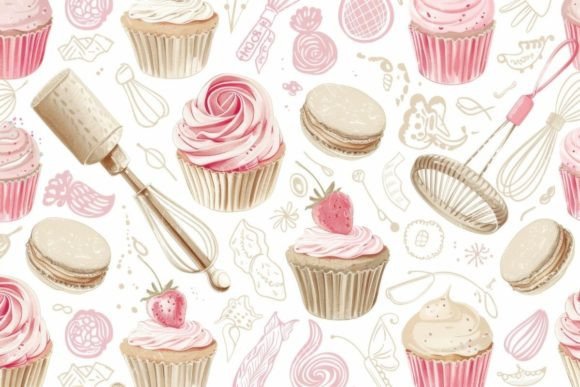 Baking Patisserie Art Graphic Patterns By Sun Sublimation