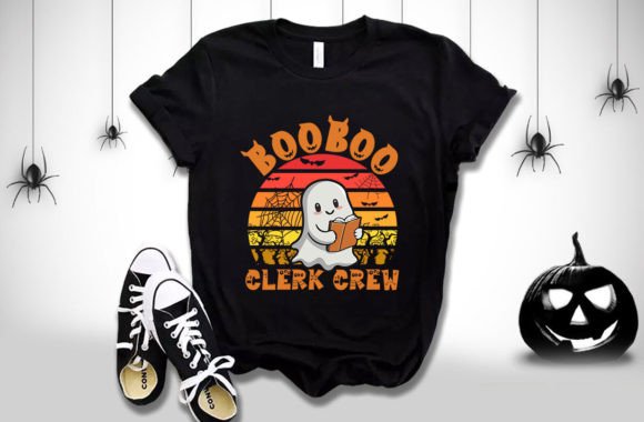 Booboo Clerk Crew Halloween T Shirt Graphic T-shirt Designs By Teeemerch