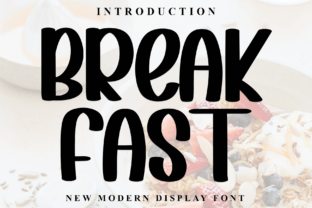 Breakfast Display-Schriftarten Schriftart Von Inermedia STUDIO 1