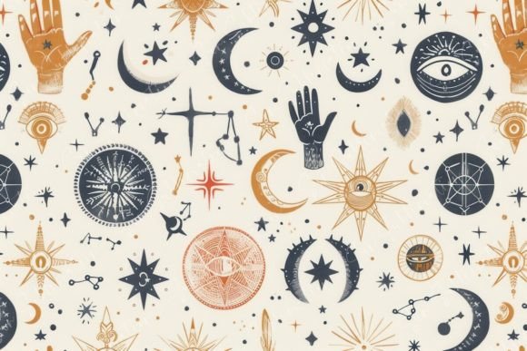 Celestial Illustrations Graphic Patterns By Sun Sublimation
