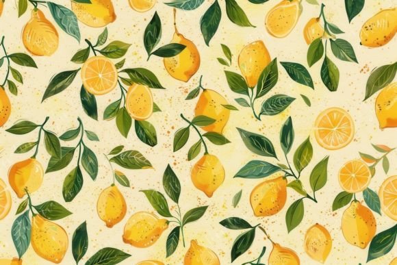 Lemon Pattern Graphic Patterns By Sun Sublimation