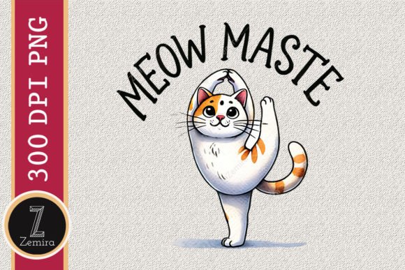 Meow Maste Afbeelding Afdruk Sjablonen Door Zemira