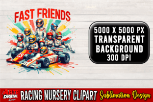🏎️ Racing Nursery Clipart Bundle Graphic Illustrations By Arte Digital Designs 6