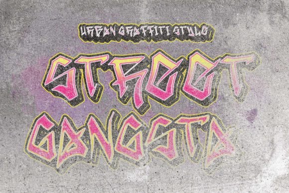Street Gangsta Display Font By yogaletter6