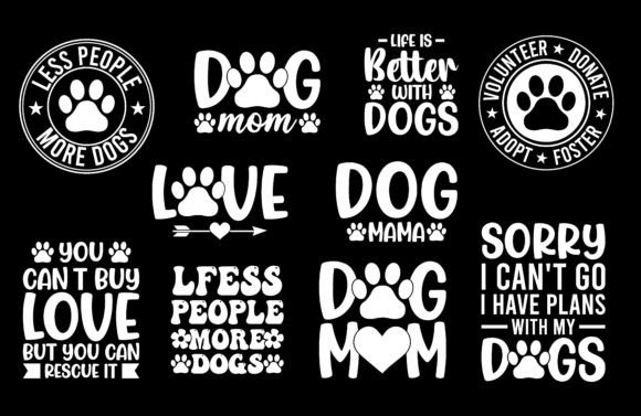 Dog Svg Bundle Design Gráfico Diseños de Camisetas Por Design Station