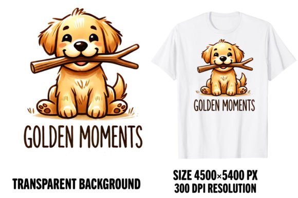 Golden Moments Puppy Lover T-Shirt Grafik T-shirt Designs Von shipna2005