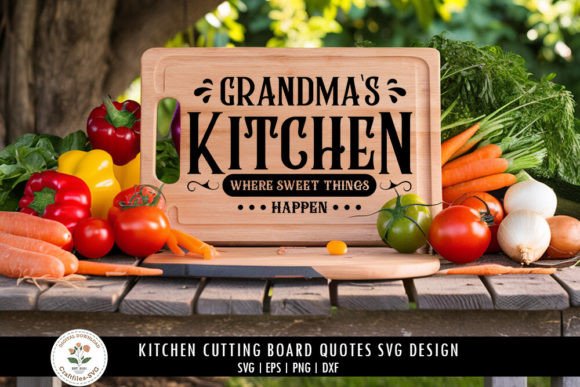 Kitchen Cutting Board Quotes SVG Design Grafik Plotterdateien Von Craftfiles-SVG
