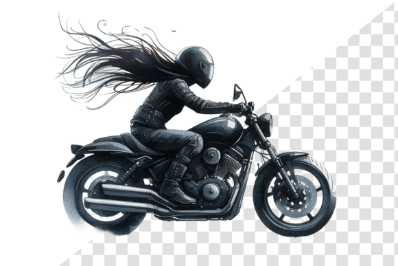 MotorVibes Watercolor Moto Clipart Grafik Druckbare Illustrationen Von Design Store