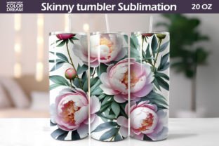 Skinny Tumbler Bundle Wrap Gráfico Artesanato Por WatercolorColorDream 12