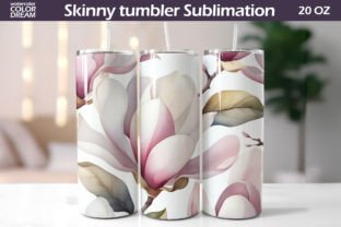 Skinny Tumbler Bundle Wrap Gráfico Artesanato Por WatercolorColorDream 18