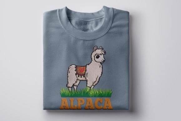 Alpaca Cute, Alpaca Embroidery Animal Quotes Embroidery Design By Memo Design