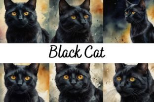 Black Cat Afbeelding Door AI Gegenereerd Door PrintYourArt 1