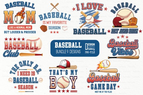 Bundle Baseball Season PNG Graphic Crafts By Design one gallery