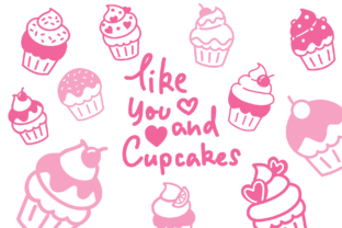 Cupcake Doodle Dingbats Font By Pui Art 9