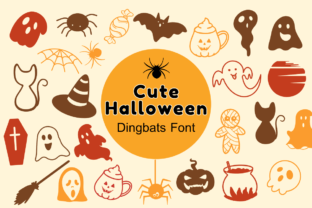 Cute Halloween Dingbats Font By Nun Sukhwan 1