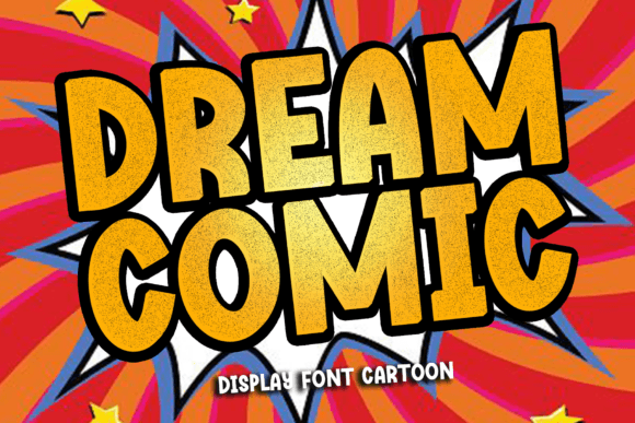 Dream Comic Display Font By Black line