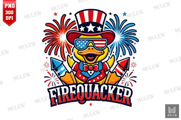 Firequacker Funny 4th of July PNG Graphic Crafts By Mulew
