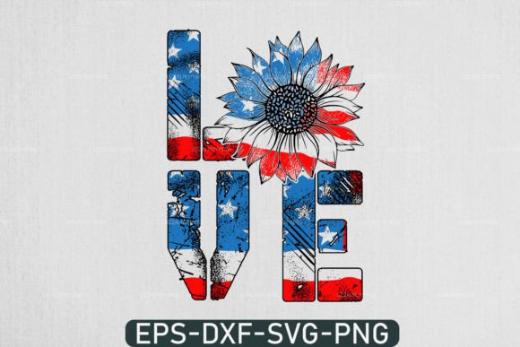 Love 4th of July Svg, Memorial Day Svg Graphic Crafts By uzzalroy9706