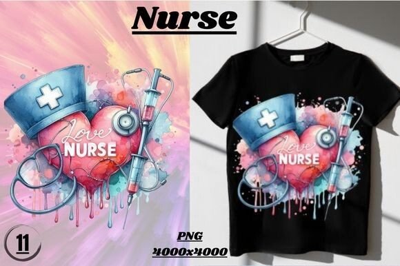 Nurse Grafica Design di T-shirt Di ArtstudioXT