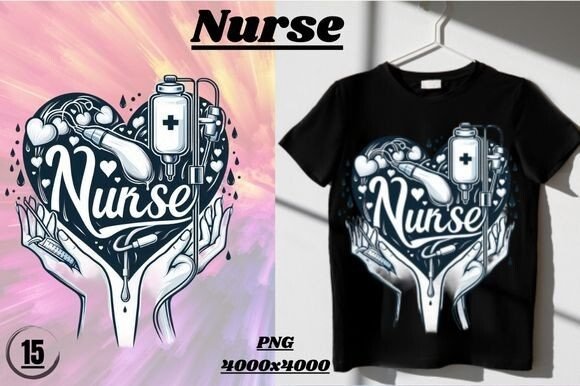 Nurse Graphic T-shirt Designs By ArtstudioXT