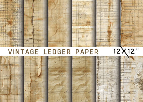Old Ledger Texture Graphic Backgrounds By Pro Designer Team