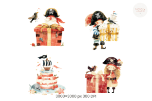 Pirate Printable Graphic Illustrations By kennocha748 4
