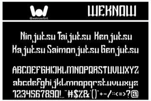 Shinobi Font Display Font Di weknow 2