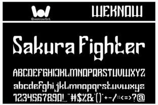 Shinobi Font Display Font Di weknow 5