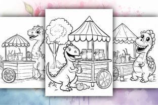 110+ Dinosaur Coloring Book Pages-KDP Illustration Pages et livres de coloriage pour adultes Par likhon_art 3