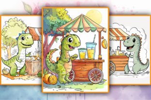 110+ Dinosaur Coloring Book Pages-KDP Illustration Pages et livres de coloriage pour adultes Par likhon_art 4