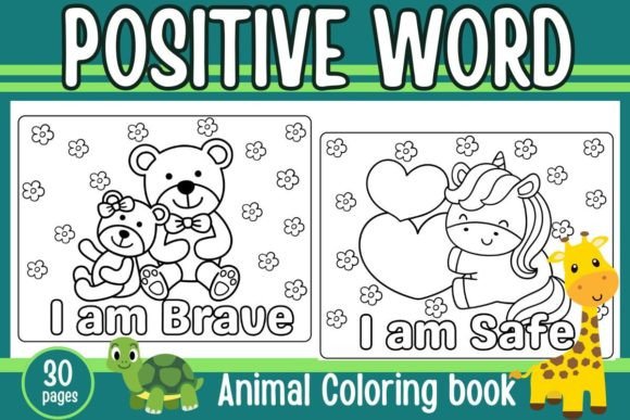 Coloring Book Positive Affirmation Graphic 1st grade By Home and Hug