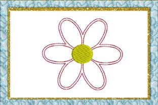 Daisy Feltie File Machine Embroidery Fleurs Singulières & Plantes Design de Broderie Par larisaetsy 2