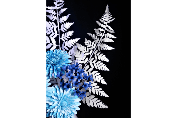 Fern Stalk Paper flowers 3D SVG Craft By 3D SVG Crafts