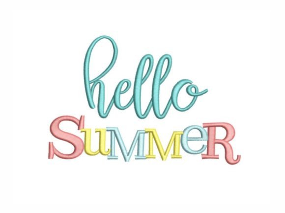 Hello Summer Summer Embroidery Design By NinoEmbroidery