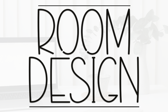 Room Design Sans Serif Font By Berkah Shop
