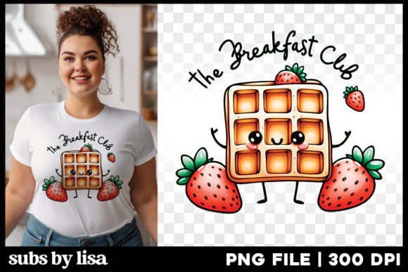 The Breakfast Club Cute Sublimation PNG Graphic Illustrations By Lisa Smith