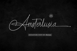 Amsterlusia Script & Handwritten Font By Bluestype Studio 1