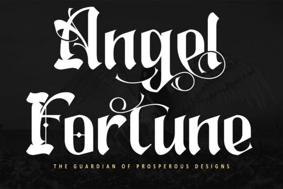 Angel Fortune Blackletter Font By thomasaradea